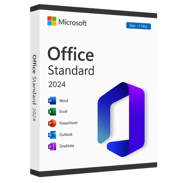 Microsoft Office 2024 Standard fuer Mac - Verpackung