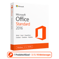 Microsoft Office 2016 Standard – 1 Produktschlüssel für 3, 5 oder 10 Geräte