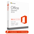 Microsoft Office 2019 Standard – 1 Produktschlüssel für 3, 5 oder 10 Geräte