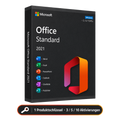 Microsoft Office 2021 Standard – 1 Produktschlüssel für 3, 5 oder 10 Geräte