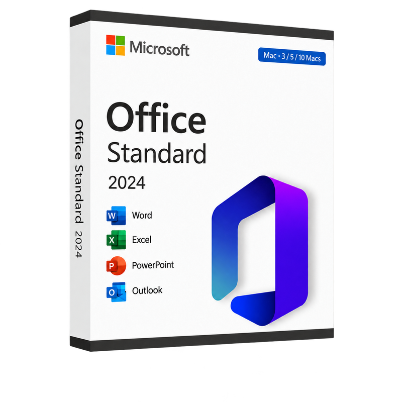 Microsoft Office 2024 Standard – 3/5/10 Macs