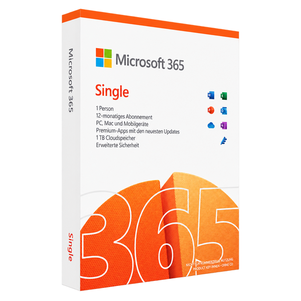 Microsoft 365 Single – 1 Person, 12 Monate